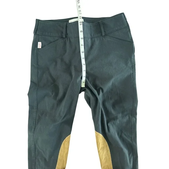 The Tailored Sportsman Trophy Hunter Mid Rise Side Zip Breech Black Tan 30 Long - Picture 12 of 15